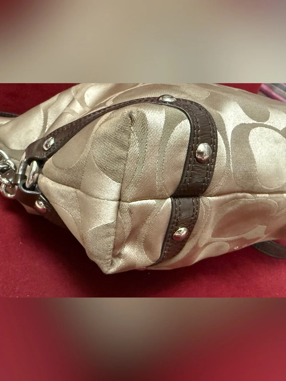 Coach satin signature